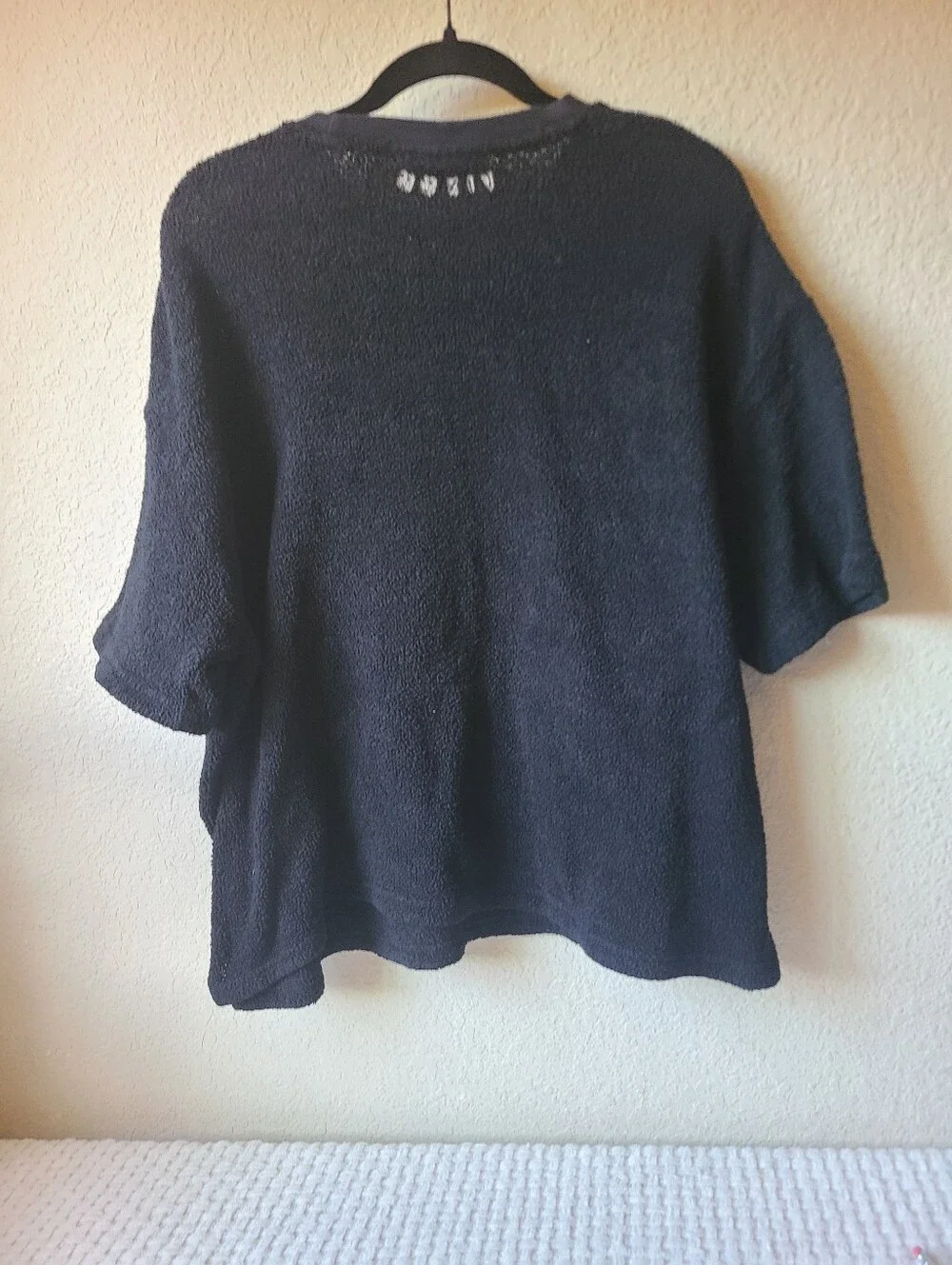 YoungLA Men's Black Terry Crewneck Sweater Size XL